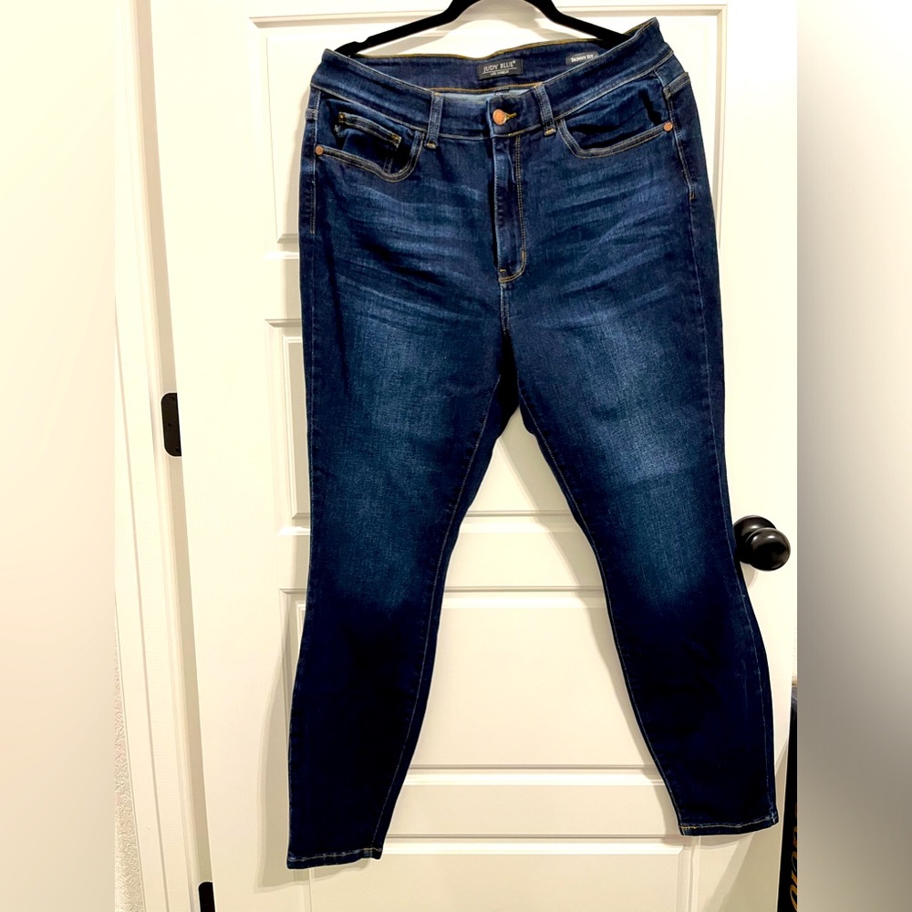 Judy Blue Skinny Fit Dark Wash Jeans Non Distressed NWOT Size 16W